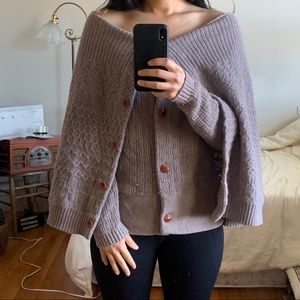 Anthropologie Sleeping in Snow Sweater Cardigan